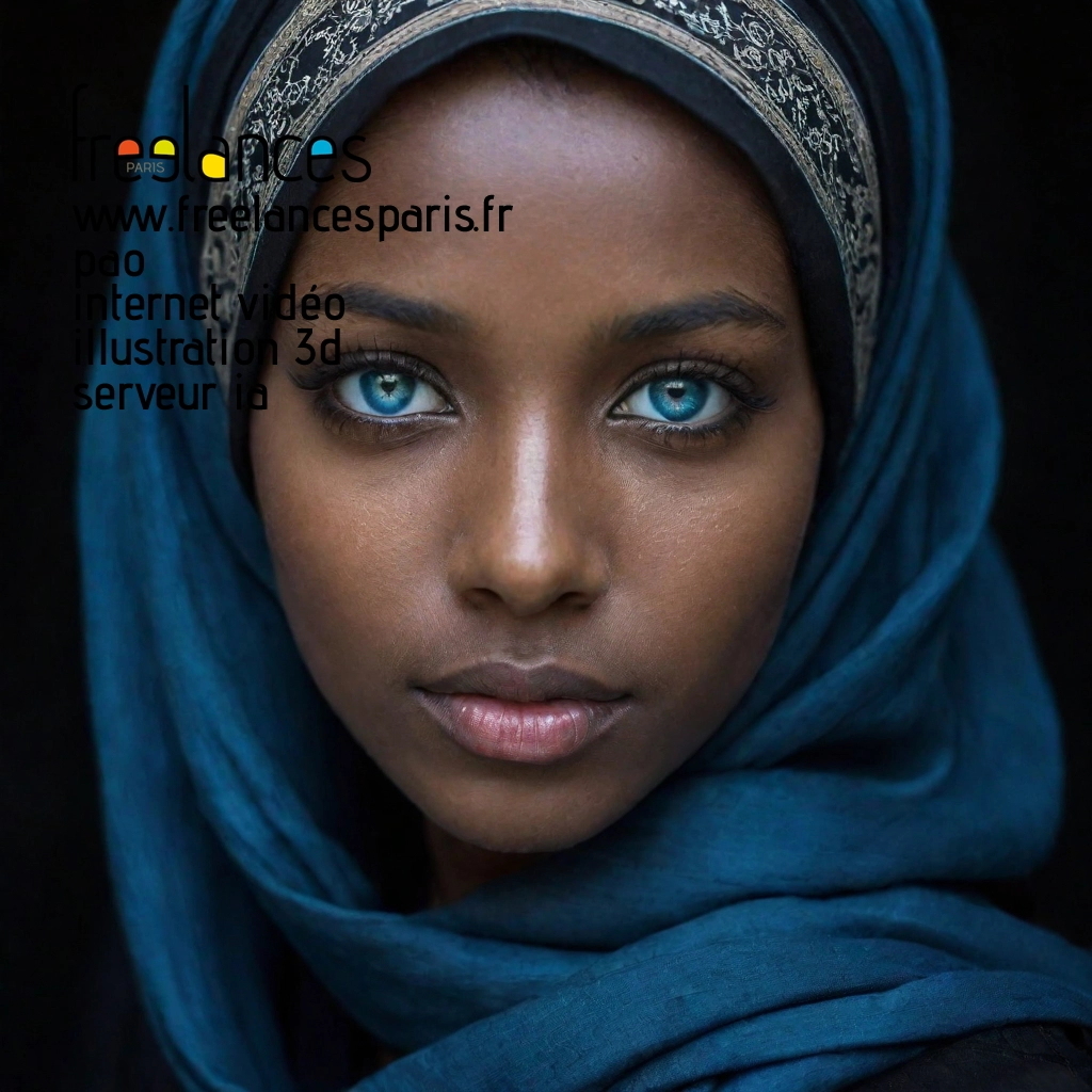 Pao mise en page internet vidéo illustration 3d serveur IA générative AI freelance paris studio de création magazines 73f8agm0